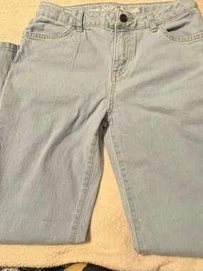 Cat & Jack Light Wash Blue Relaxed Girls Jeans